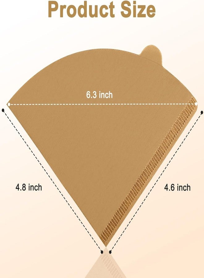 Dingkei V60 Coffee Filters, Cone Coffee Filters #2, Natural Unbleached Pour Over Coffee Filter Compatible with V60 Dripper and Coffee Maker, 1-4 Cup (Size 02, 100Count) - Image 2